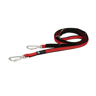 Safety Leine Schwarz-Rot