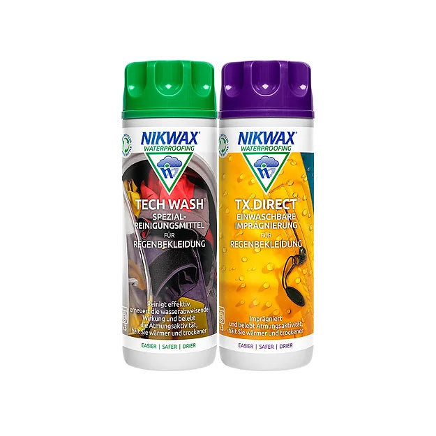 DUO Pack (TX Direct Wash-In and Tech Wash) - Nikwax