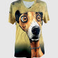 Shirt V-Ausschnitt (Cooler Hund)