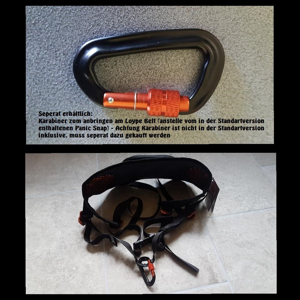 Extra Karabiner für Loype Belt