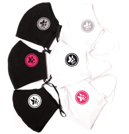 Gesichtsmasken Uni Schwarz mit SDW Logo