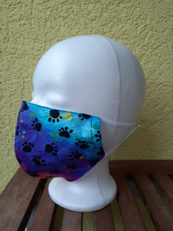 Maske Regenbogen Pfoten 1