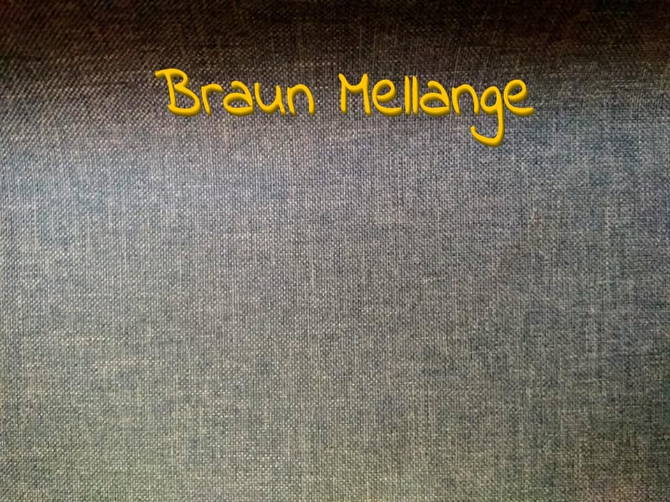 Stoff Braun-Mellange