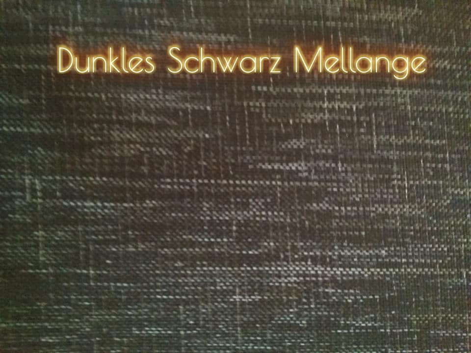 Stoff Dunkles Schwarz-Mellange