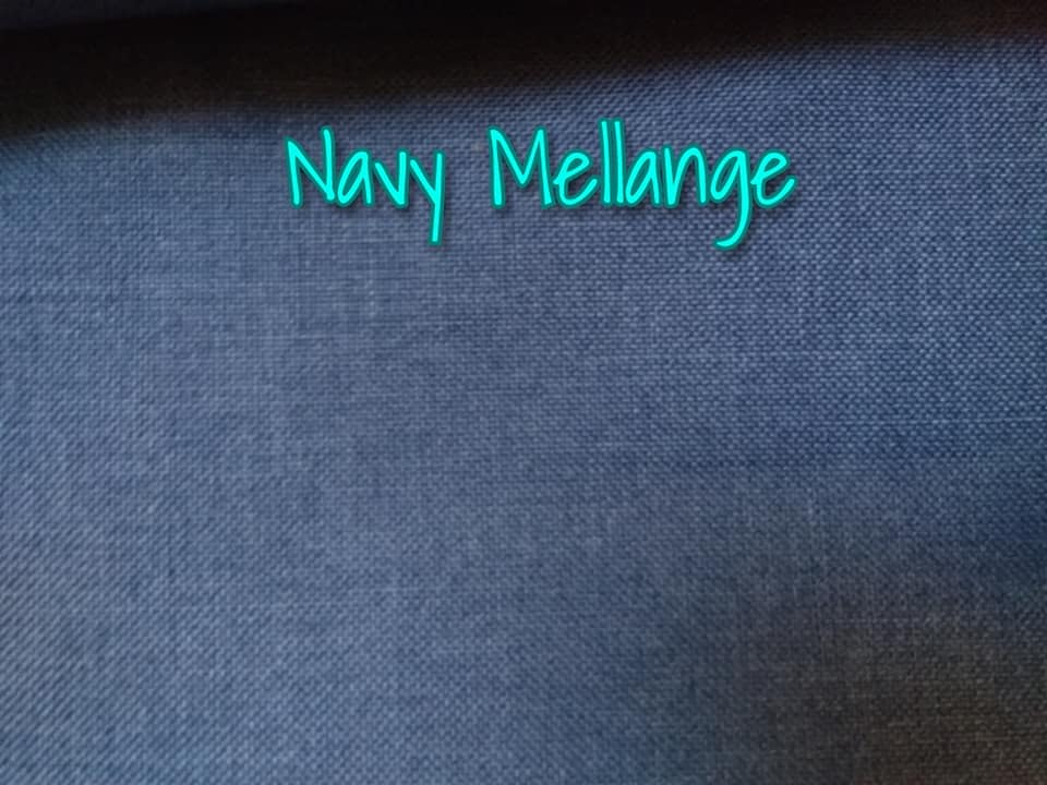 Stoff Navy Mellange