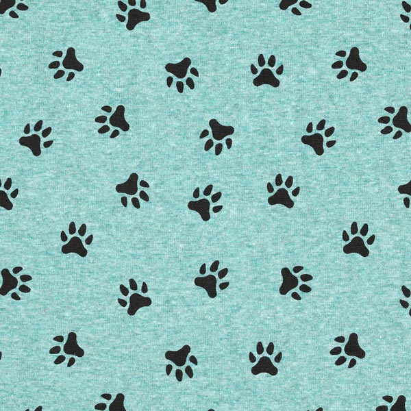 alpenfleece Pfoten Petrol - Kopie