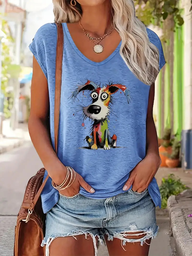 Tank Top (Colorful Dog)