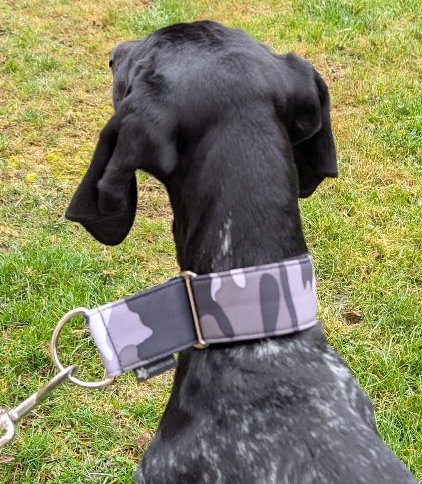 Zugstopp Halsband Martingale verstellbar (5cm breit, Camouflage) - Sofadogwear