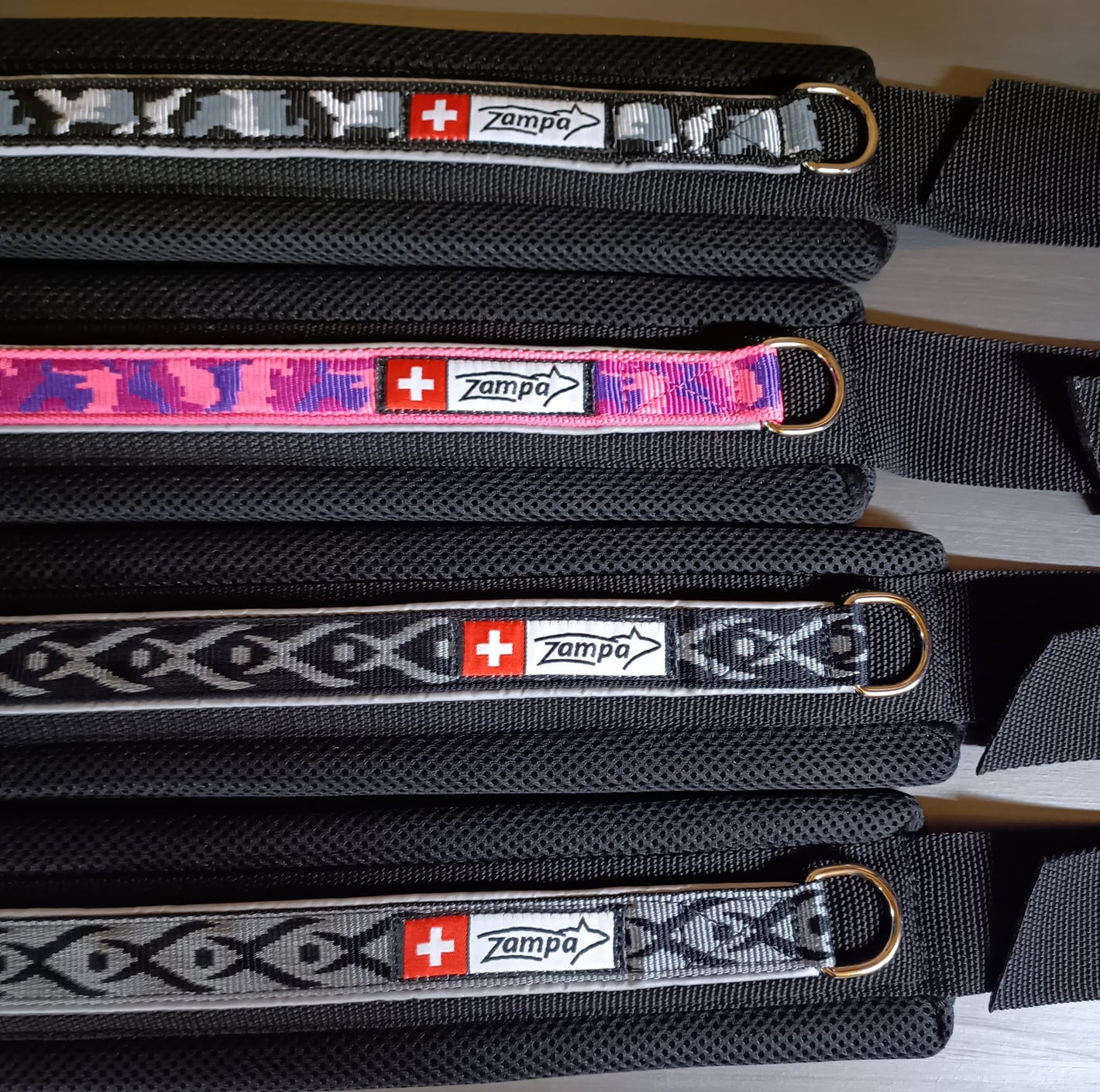 Waist belt with 3 locking rings - Zampa