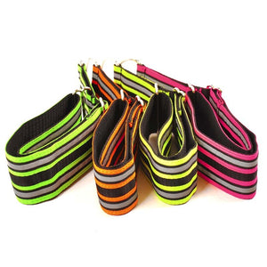 Zugstopp Halsband Martingale verstellbar (5cm breit, Neon) - Sofadogwear
